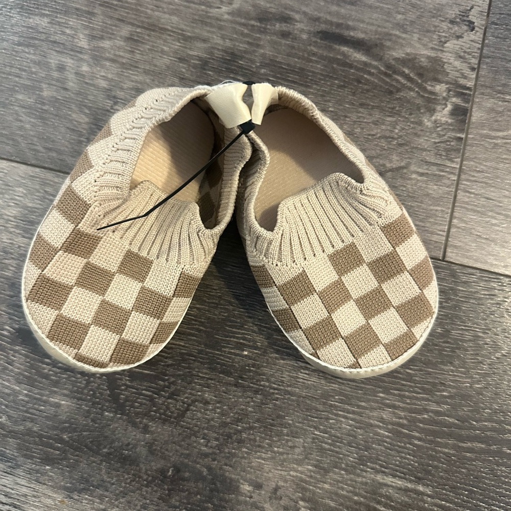 Checkered Slip-On Baby Shoes